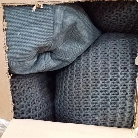 PALLET OF 2 BOXES EACH CONTAINING ASSORTED BEAN BAG CUSHIONS