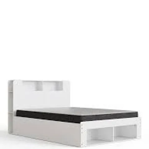 BOXED AANYA BED FRAME, SINGLE - WHITE (1 BOX)