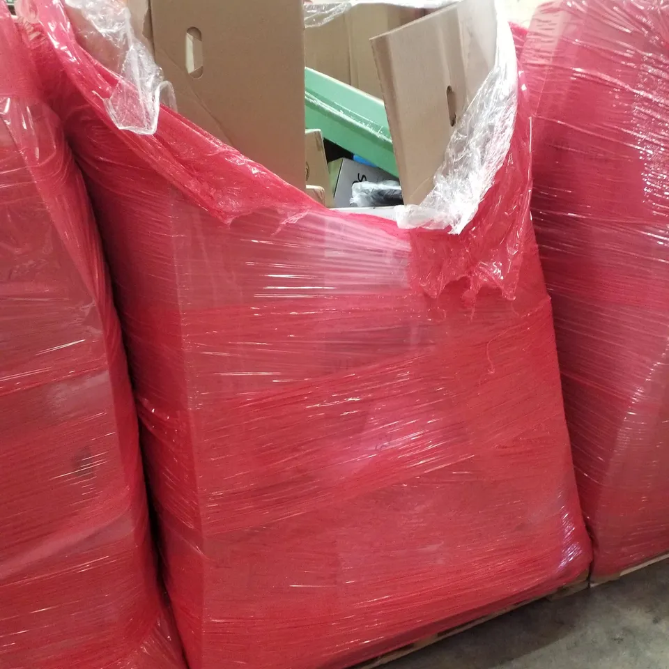 PALLET CONTAINING ASSORTED PRODUCTS INCLUDING GARDEN HOSE REEL CART, TOILET SEAT BIDET, ELECTRIC HEATED THROW & YOGA MAT