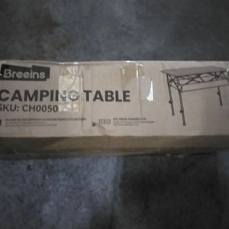BOXED BREEINS CAMPING TABLE