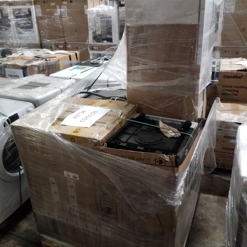 PALLET OF APPROXIMATELY 4 UNPROCESSED RAW RETURN WHITE GOODS TO INCLUDE