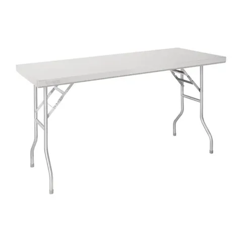 BOXED VOGUE STAINLESS STEEL FOLDING WORK TABLE 1220X610X780MM