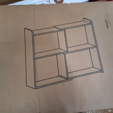 BOXED BOOKSHELF - PURE DEEP WALNUT