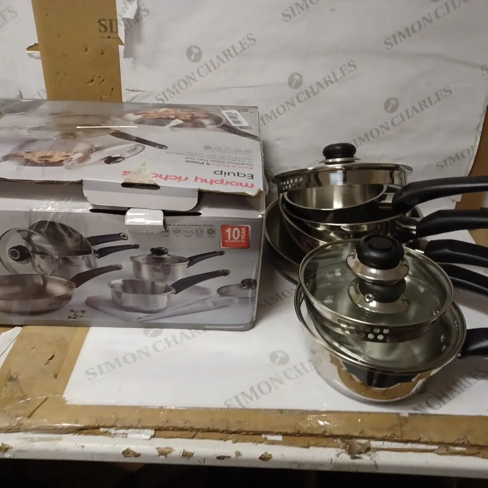 MORPHY RICHARDS EQUIP POUR AND DRAIN PAN SET 