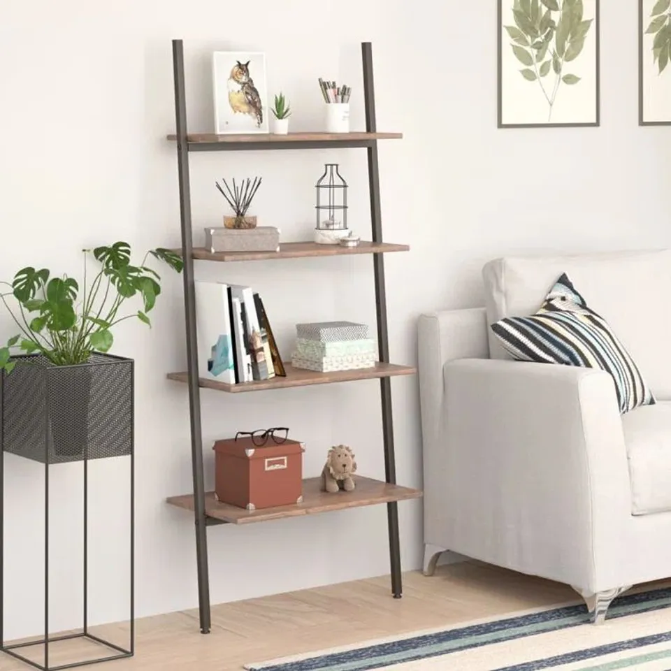 BOXED CASTORLAND 150.5CM H X 64CM MANUFACTURED WOOD BOOKCASE (1 BOX)