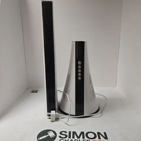 OSCILLATING TOWER FAN IN WHITE