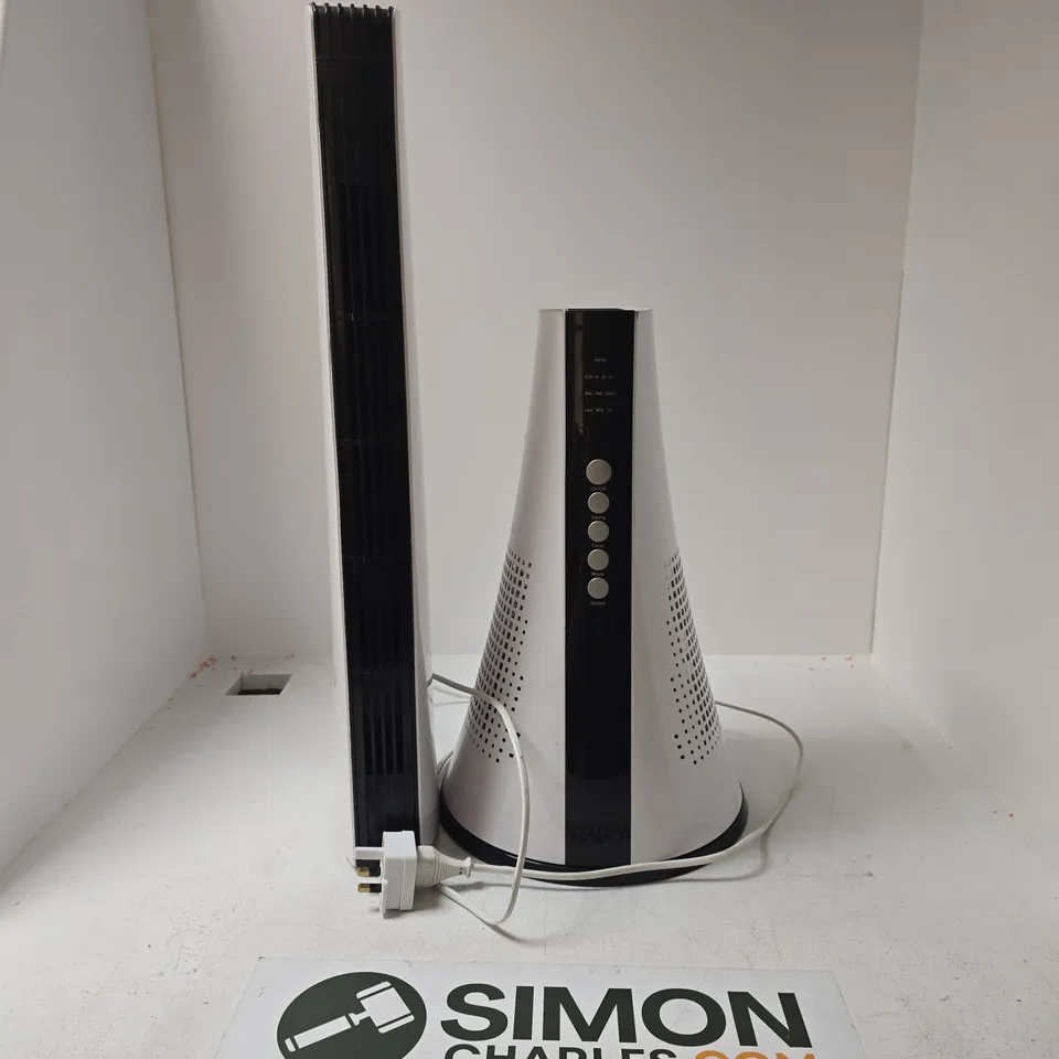 OSCILLATING TOWER FAN IN WHITE