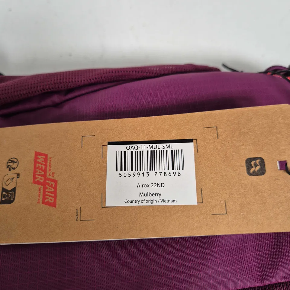 RAB BACKPACK – MULBERRY PURPLE WITH RAINCOVER