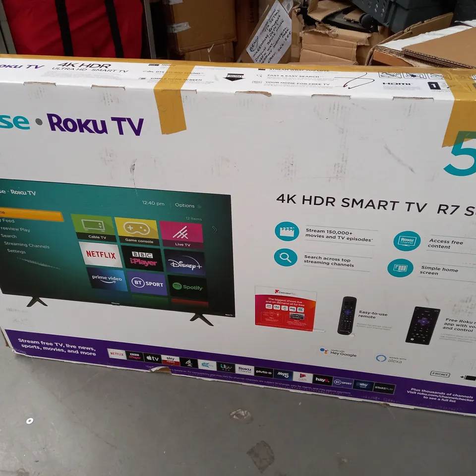 Hisense A7200GTUK Roku Smart 4K HDR LED Freeview TV 