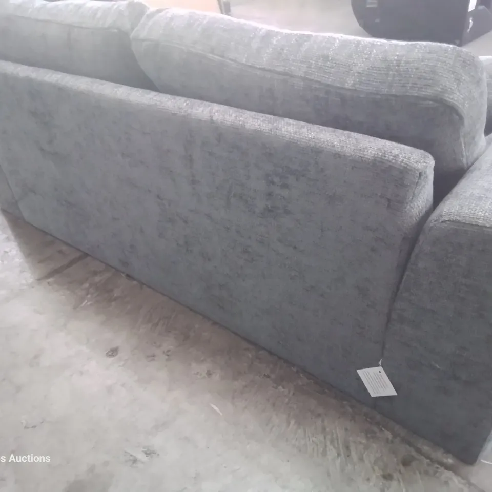 DESIGNER MAYA THREE SEATER SOFA GREY FABRIC 