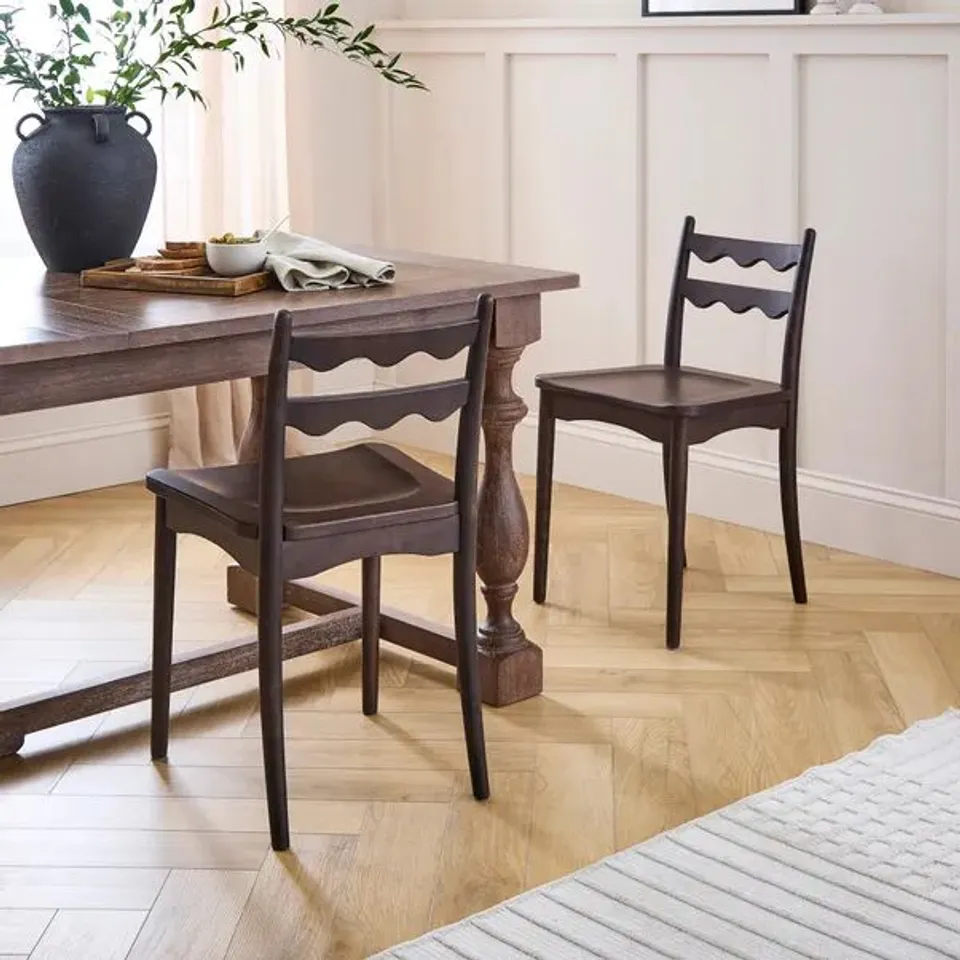 BOXED JOVIE DINING CHAIR, BEECH WOOD (1 BOX)