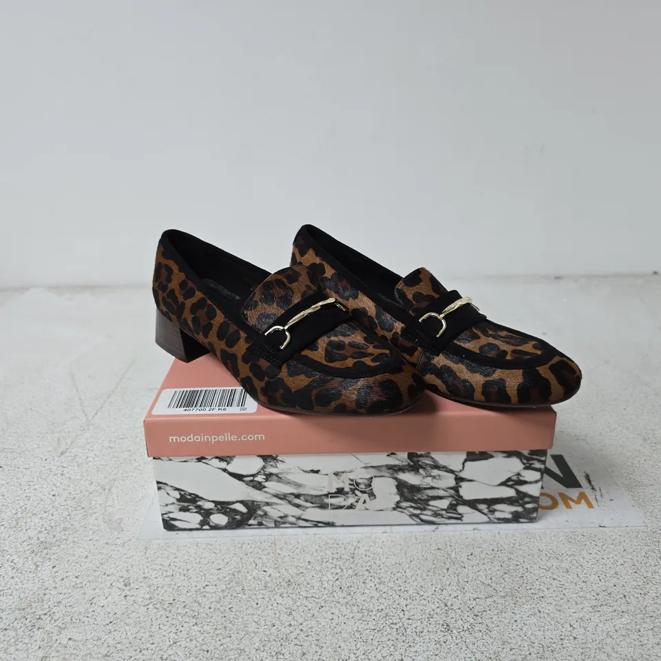MODA IN PELLE LEOPARD PRINT LOAFERS – WOMEN'S SHOES UK 6
