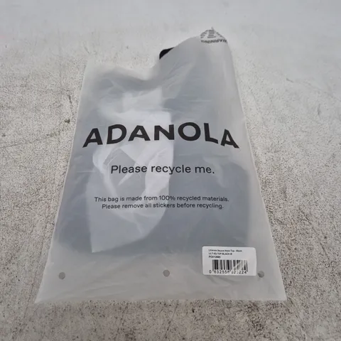 ADANOLA ULTIMATE SQUARE NECK TOP – BLACK, SIZE M 