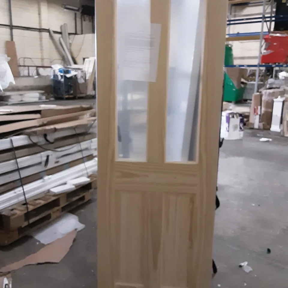 INTERNAL TIMBER DOOR   CLEAR PINE GLAZED   78"X27"