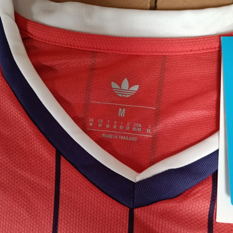 ADIDAS SCOTLAND STRIPED JERSEY IN SALMON - MEDIUM