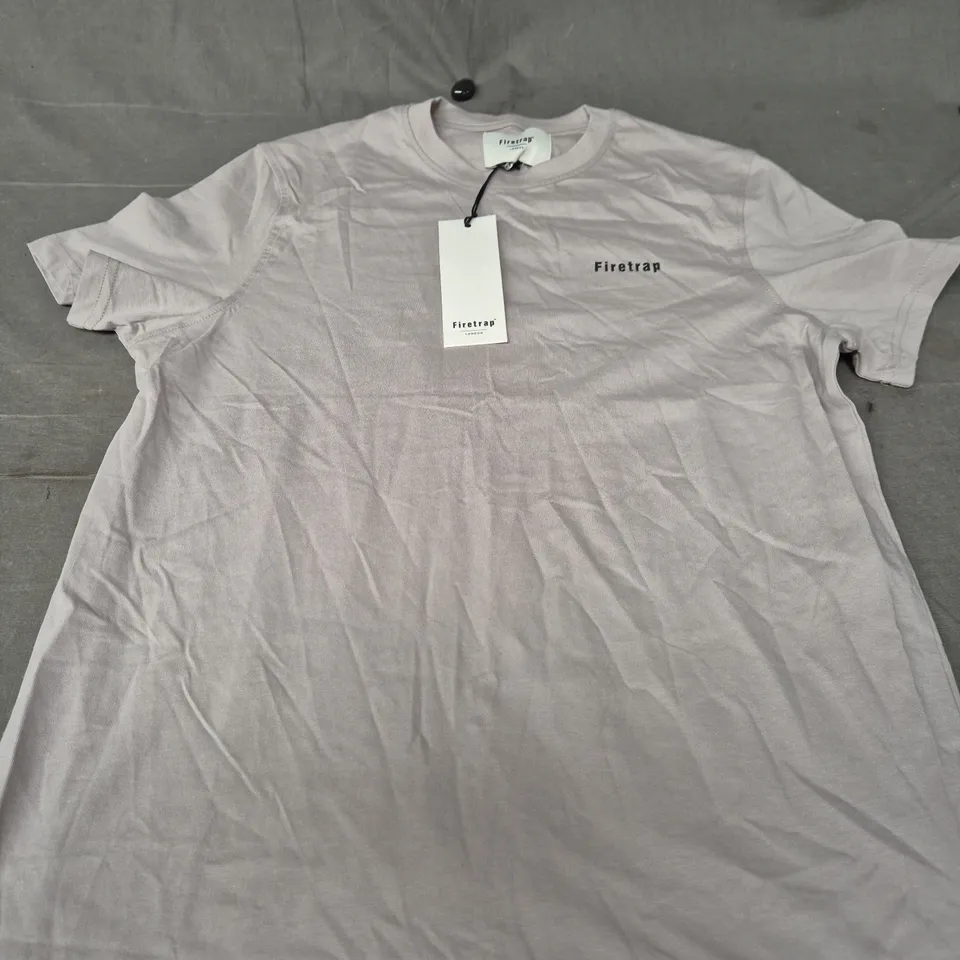 FIRETRAP BEIGE T-SHIRT - UK MEDIUM
