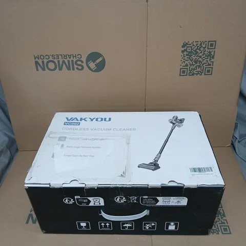 VAKYOU VC002 CORDLESS VACUUM CLEANER BOXED