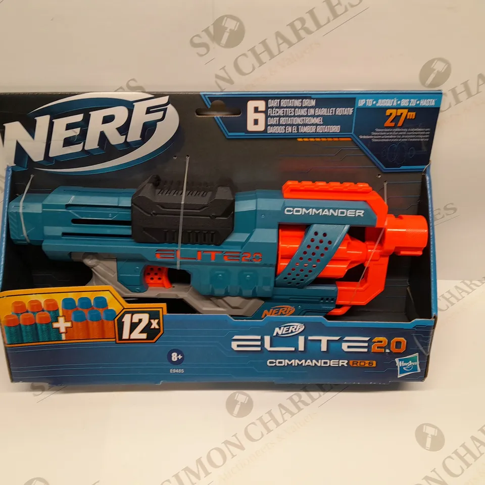 BRAND NEW BOXED NERF ELITE 2.0 COMMANDER RD-6 WITH 6 DART ROTATING DRUM