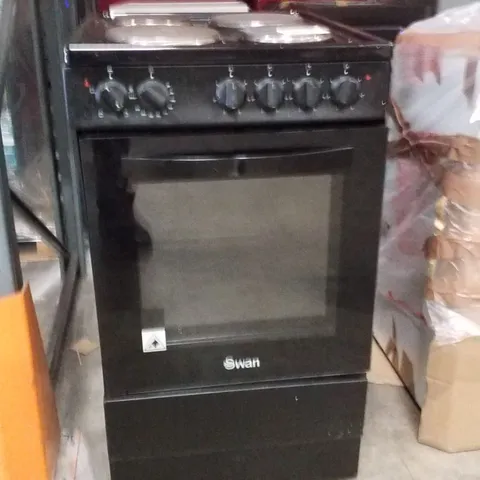 SX16710B 50CM WIDE ELECTRIC COOKER WITH SOLID PLATE HOB - BLACK