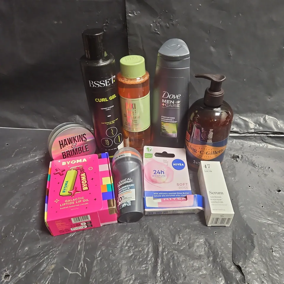 APPROXIMATEY 20 ASSORTED HEALTH AND BEAUTY PRODUCTS TO INCLUDE - BYOMA GALACTIC LIPTIDE OIL - 47 SKIN SERUM - PIXI GLOW TONIC - ETC