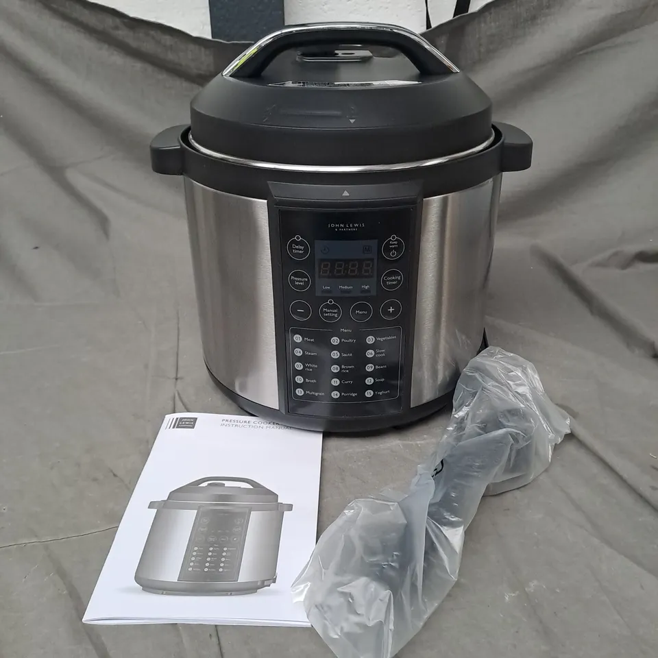 BOXED JOHN LEWIS PRESSURE COOKER
