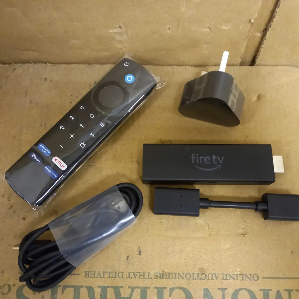 AMAZON FIRESTICK WITH REMOTE AND USB CONNECTOR
