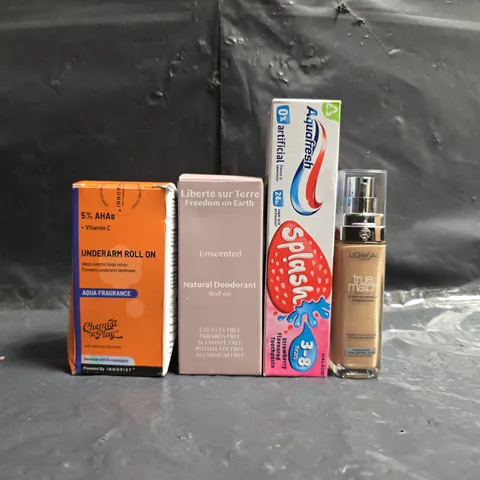 APPROXIMATELY 20 ASSORTED COSMETIC PRODUCTS TO INCLUDE L'ORΓAL, AQUAFRESH, ETC