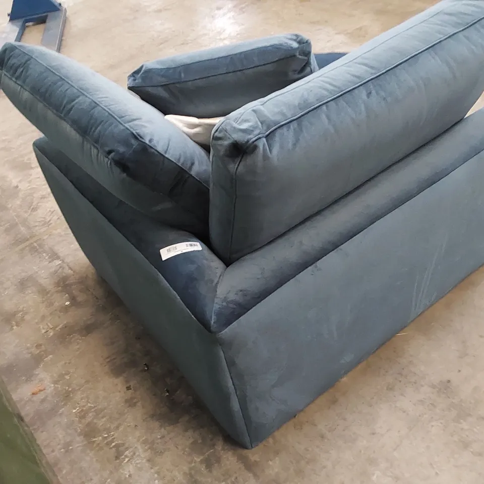 DESIGNER CORNER SOFA PIECE WITH CUSHIONS IN TEAL