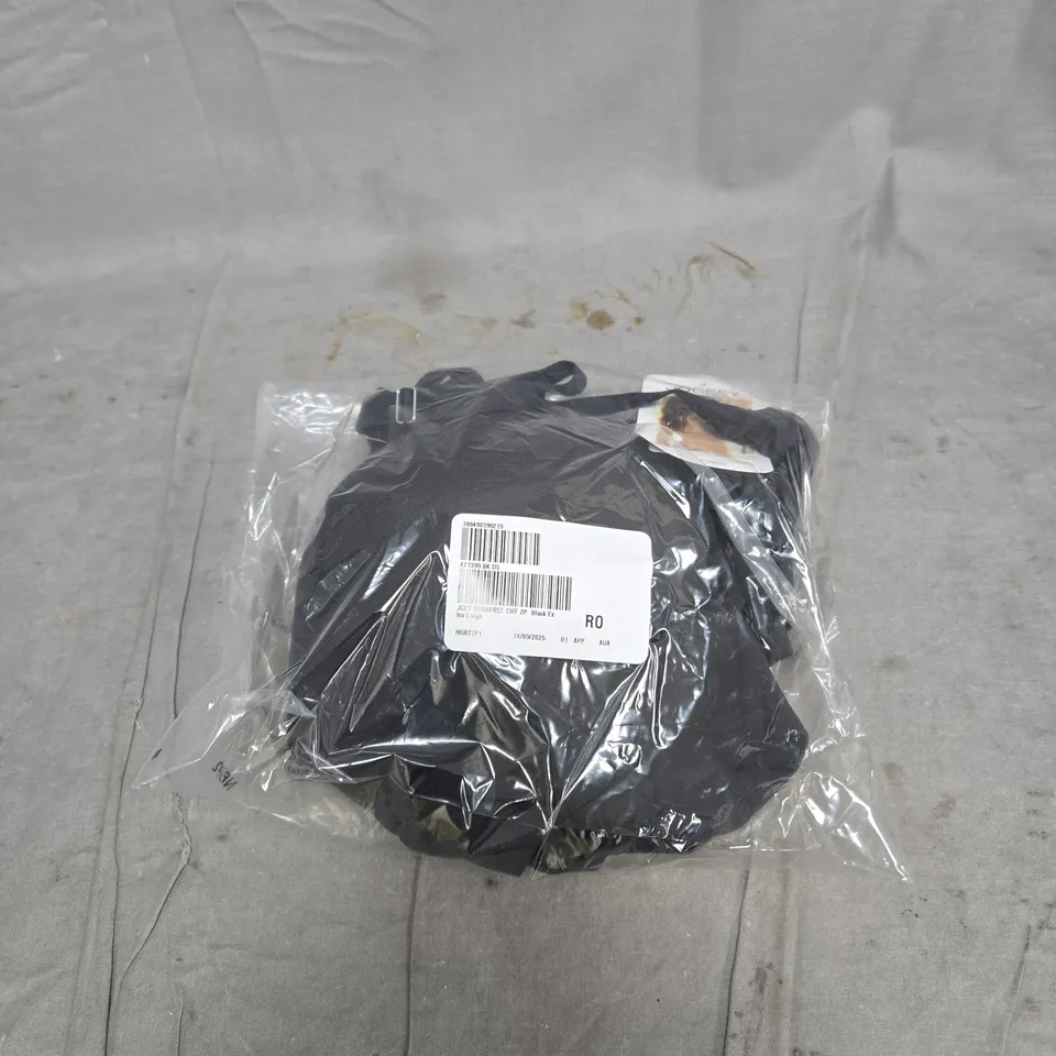 JOCKEY SEAMFREE COMFORT 2 PACK BRA BLACK XL