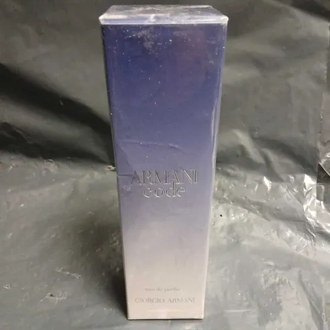 BOXED AND SEALED GIORGIO ARMANI CODE EAU DE PARFUM 75ML