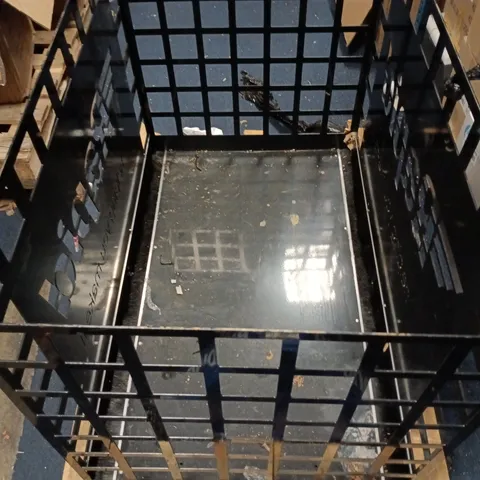 LARGE BLACK METAL STORAGE CAGE WITH RAPID BRANDING - COLLECTION ONLY 