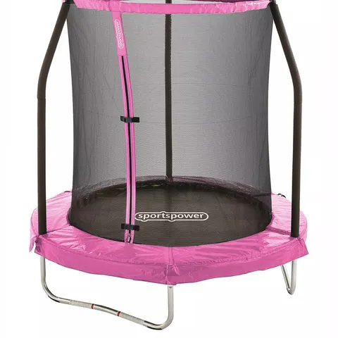 BOXED SPORTSPOWER PINK 6FT EASI-STORE TRAMPOLINE - COLLECTION ONLY
