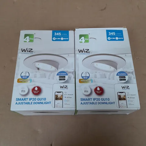 4LITE WIZ SMART IP20 GU10 AJUSTABLE DOWNLIGHT X2