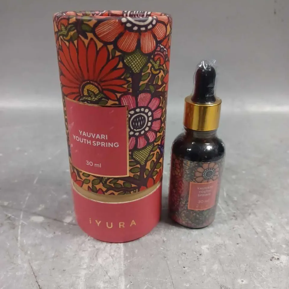 SEALED IYURA YAUVARI YOUTH SPRING FACIAL SERUM 30ML