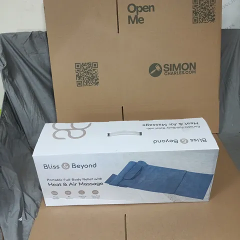 BLISS & BEYOND PORTABLE FULL-BODY RELIEF WITH HEAT & AIR MASSAGE – BOXED