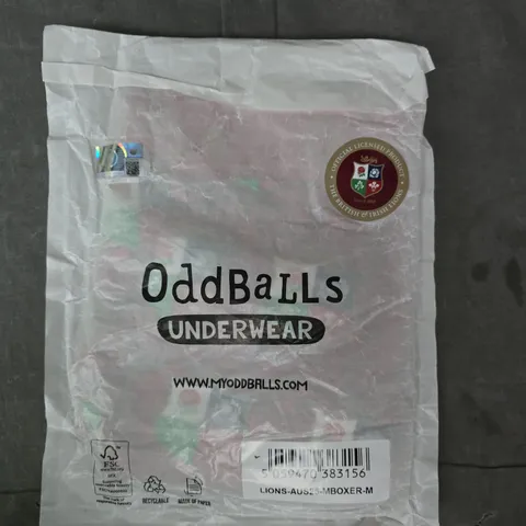 ODDBALLS LIONS AUS25 MENS BOXERS SIZE MEDIUM