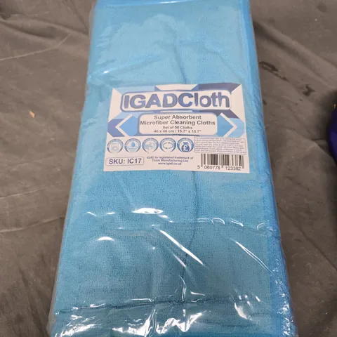 SEALED IGAD MICROFIBER CLEANING CLOTHS - 50 CLOTHS 