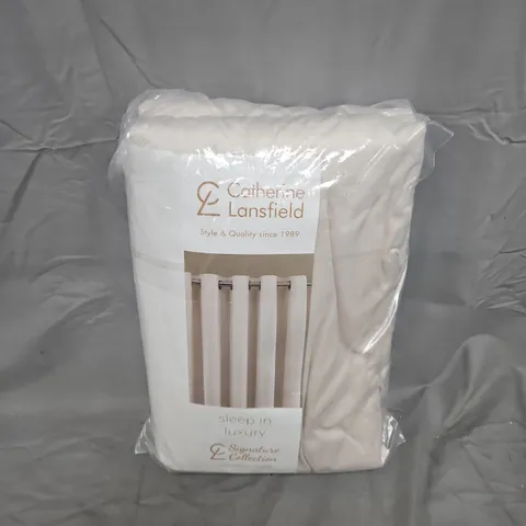 CATHERINE LANSFIELD CURTAINS 66X90 INCH CREAM – SIGNATURE COLLECTION