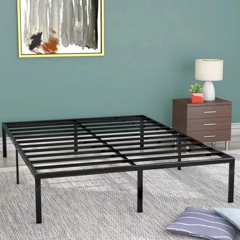 BOXED BARBIERI MINIMAL BLACK BED FRAME // SIZE UNSPECIFIED (1 BOX)