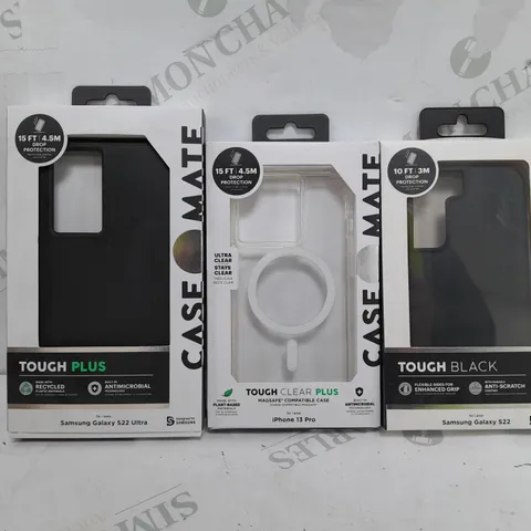 BOX OF APPROX 50 ASSORTED CASE MATE PHONE CASES TO INCLUDE - SAMSUNG GALAXY S22 - IPHONE 13 PRO - SAMSUNG GALAXY S22 ULTRA
