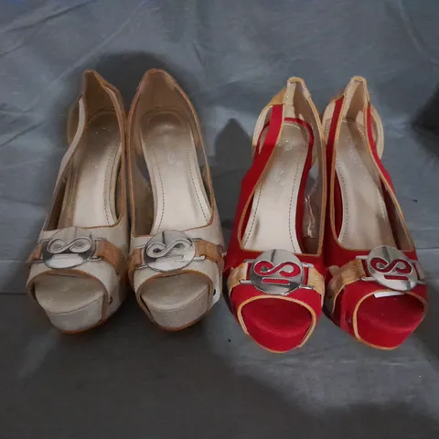 APPROXIMATELY 12 BOXED PAIR OF HEELED SHOES IN VARIOUS SIZES TO INCLUDE SIZE 38EU