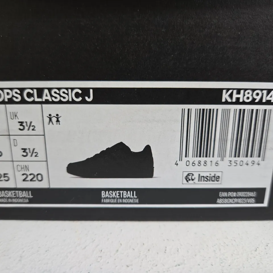 ADIDAS HOOPS CLASSIC J SIZE 3.5