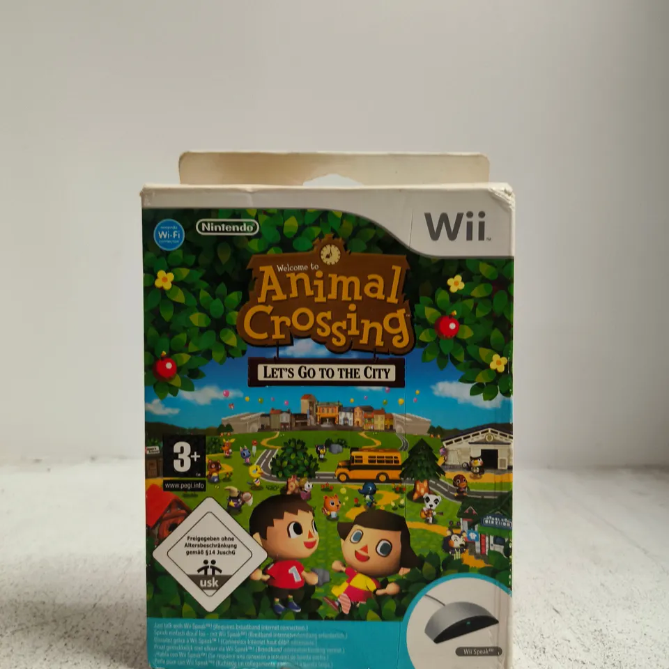NINTENDO WII GAME - ANIMAL CROSSING: LET'S GO TO THE CITY (BOXED)