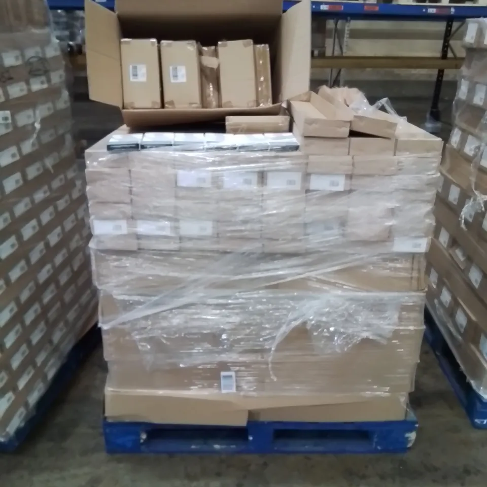 PALLET CONTAINING APPROXIMATELY 12 SAMSUNG GALAXY A22 CASES 15 BOXES OF STEREO SPLITTERS, 40 BOXES OF PAMPAS STEMS AND 23 BOXES OF INDIVIDUAL STEM SUNFLOWERS