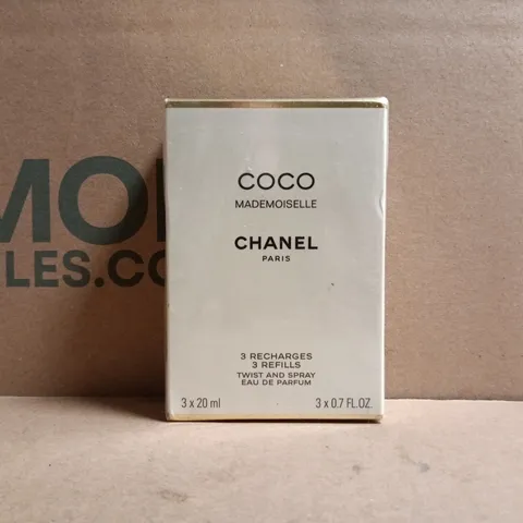 BOXED COCO MADEMOSIELLE CHANEL TWIST AND SPRAY EAU DE PARFUM 3 X 20ML