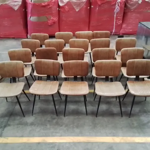20x COMMERCIAL FAUX LEATHER RESTAURANT CHAIRS 