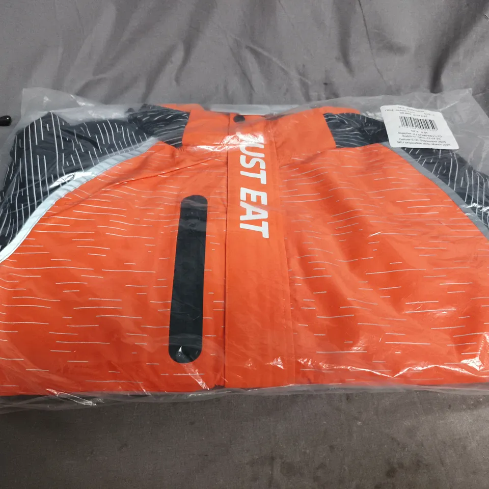 JUST EAT HI-VIS ORANGE JACKET– SIZE S