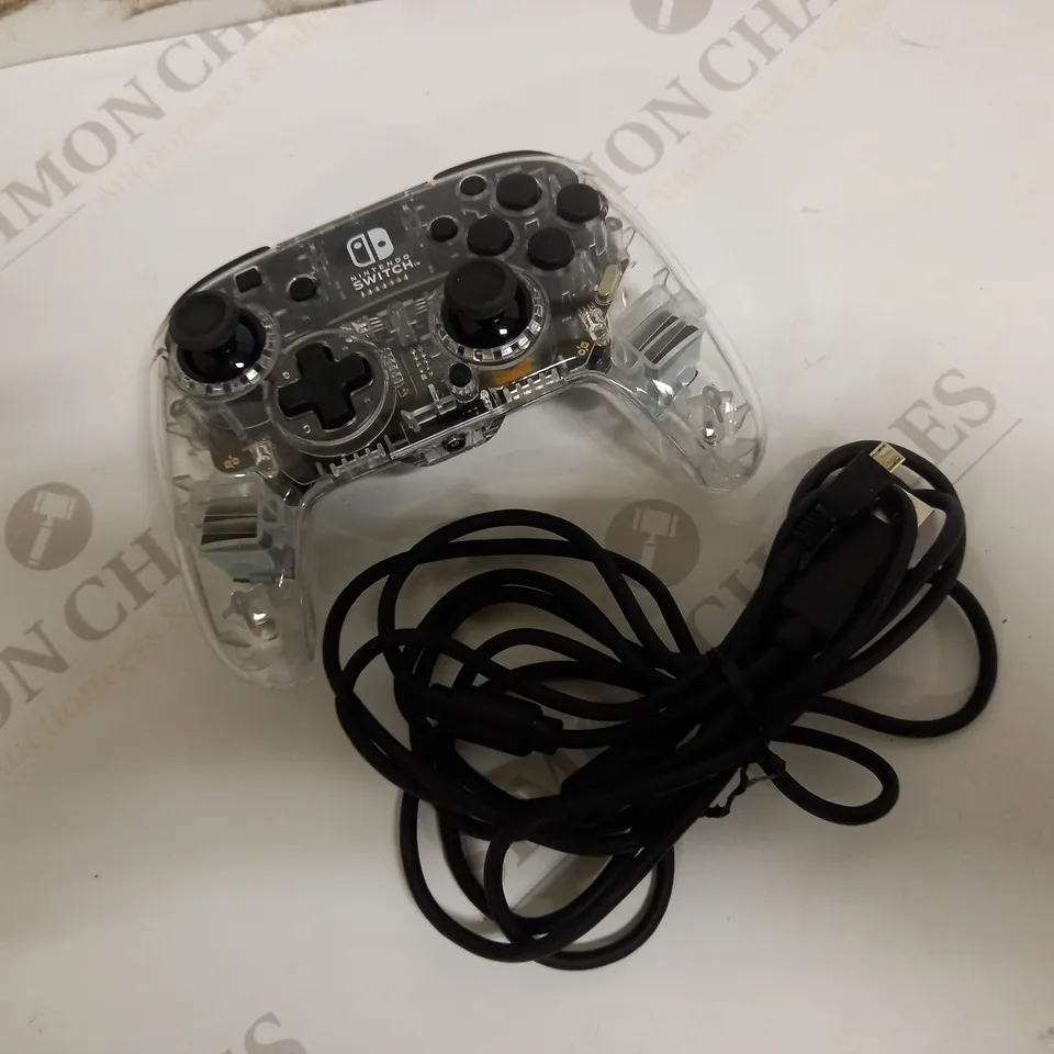 AFTERGLOW DELUXE PRISMATIC CLEAR WIRED CONTROLLER FOR NINTENDO SWITCH