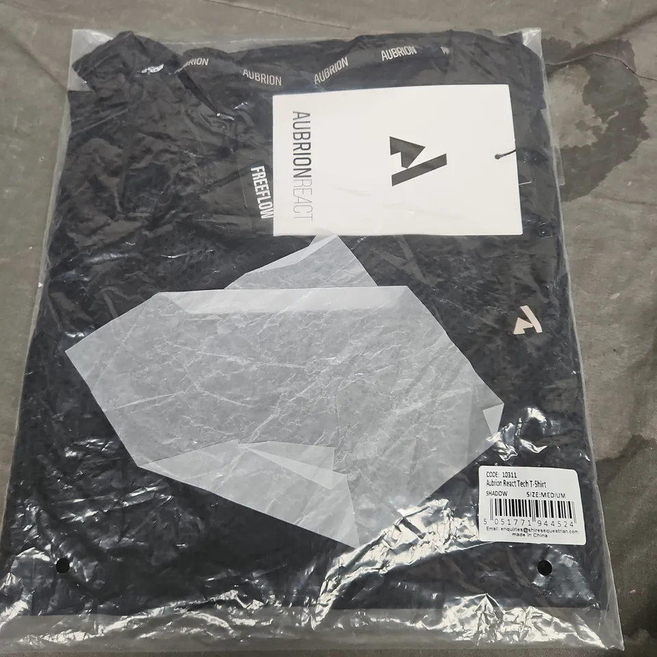 AUBRION REACT TECH T-SHIRT, SHADOW - UK SIZE MEDIUM