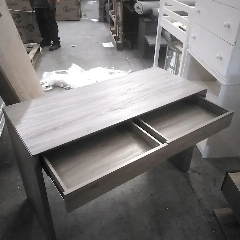 CARISHA 48" WIDE RECTANGULAR DESK - ANTIQUED GREY OAK